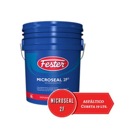 Cubeta azul 19 litros de impermeabilizante fibratado Microseal 2F