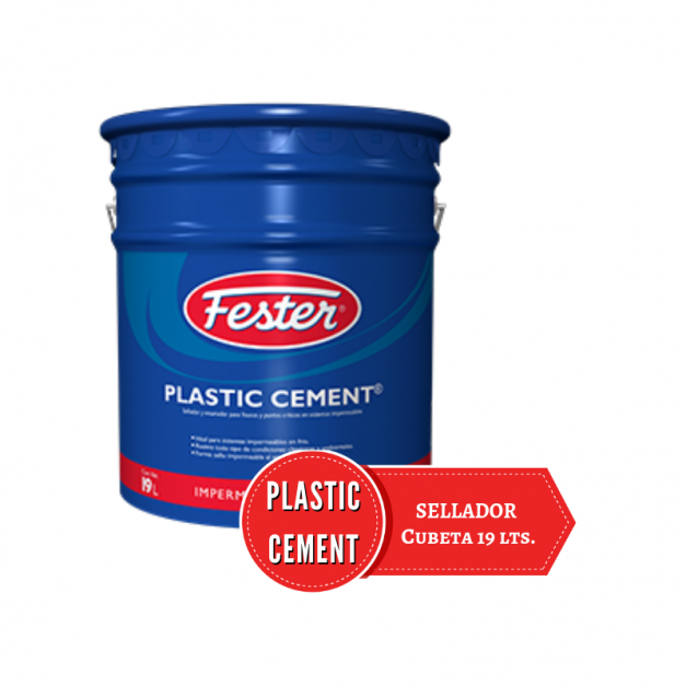 Cubeta azul de 19 litros de Sellador Plastic Cement